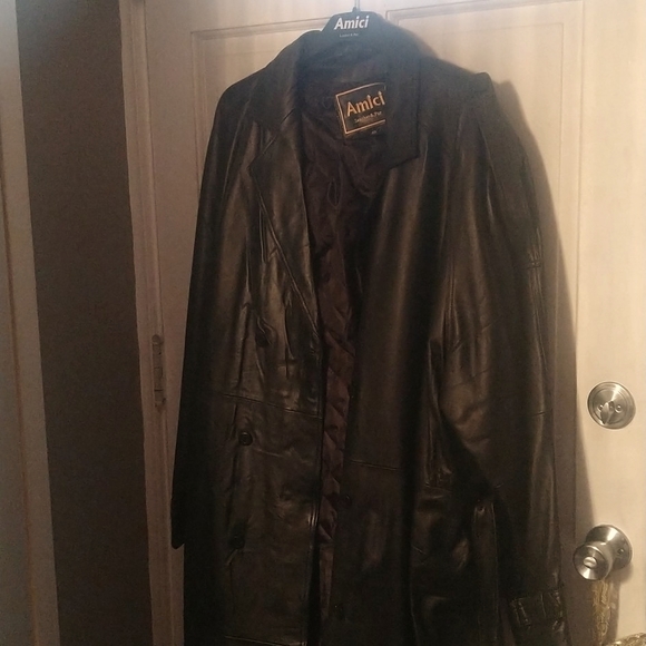 Full length leather coat - Picture 1 of 1